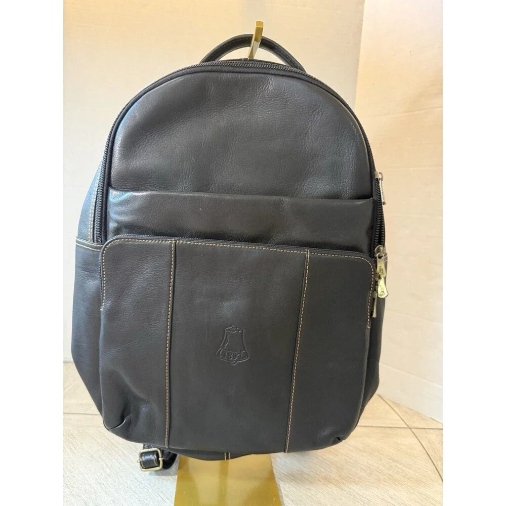 Links And Kings Crown Backpack Crown Black‎ Leather Collection New With Tags